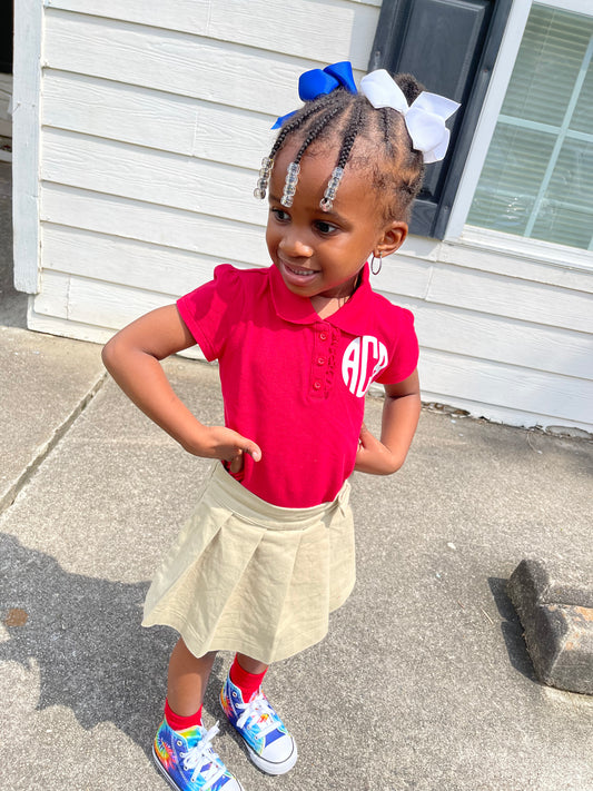 Toddler Monogram Polo Shirt